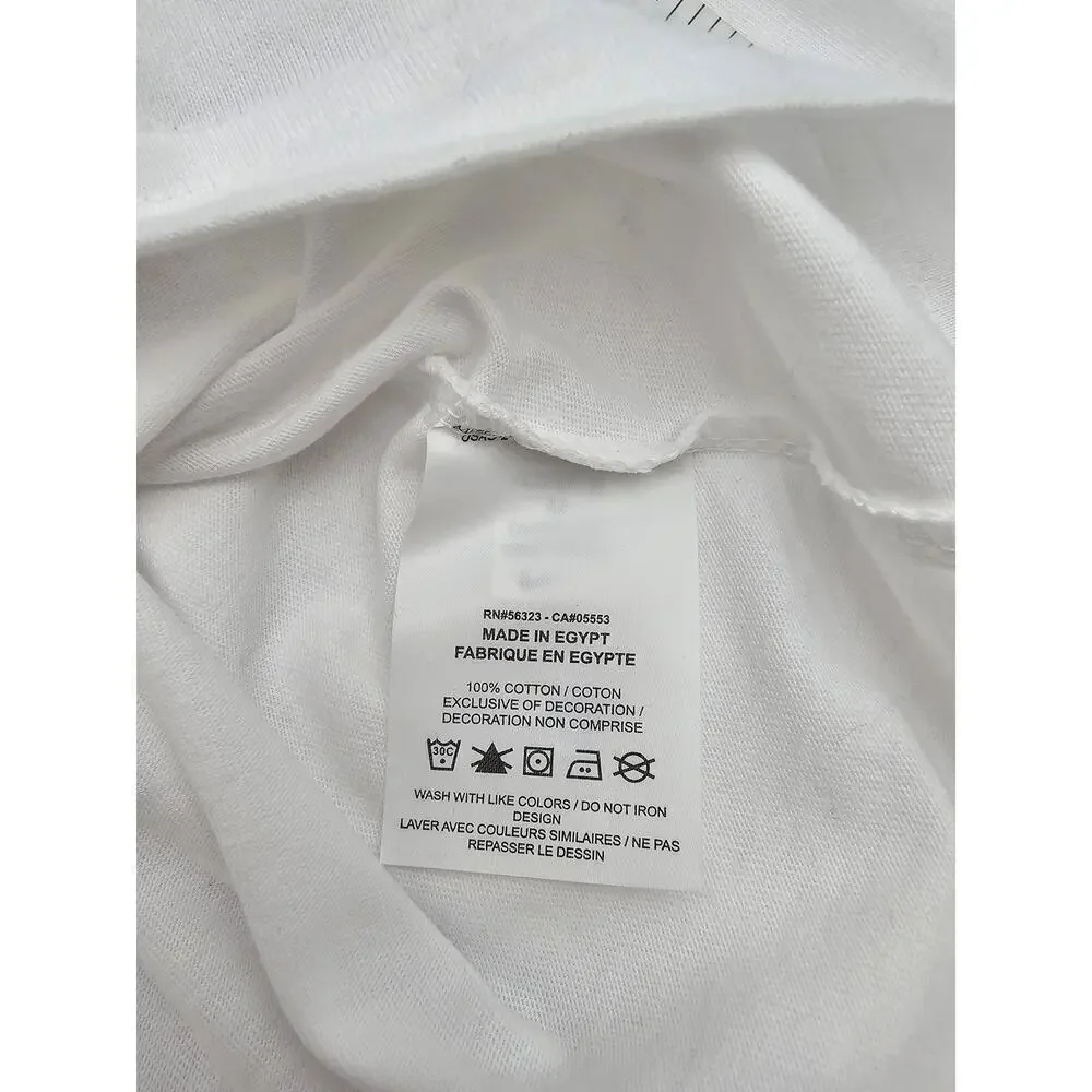 Nike Essential Tee Girl's M White Loose Fit Long Sleeve Shirt NWT